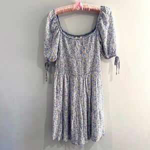 Aeropostale Women’s Floral Shirred Short sleeve Midi Dress NWT Size XL